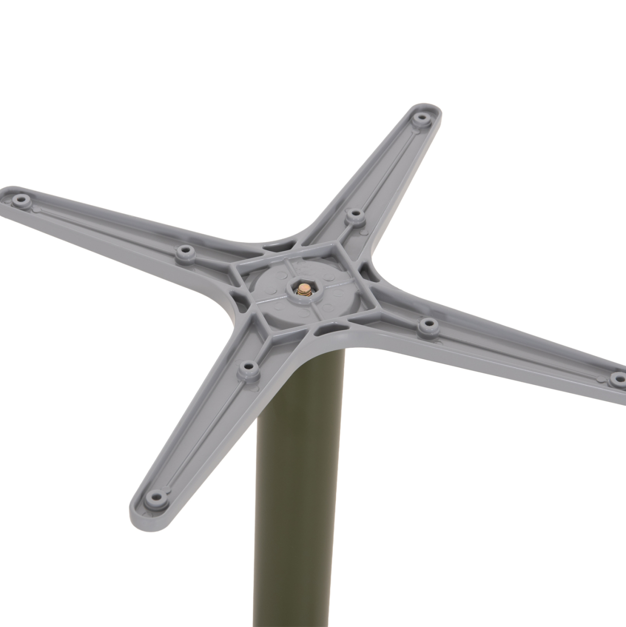 ALUMINUM TABLE BASE HM460.28 GREEN 66x66x72Hcm. CROSS 48x48cm. [6]