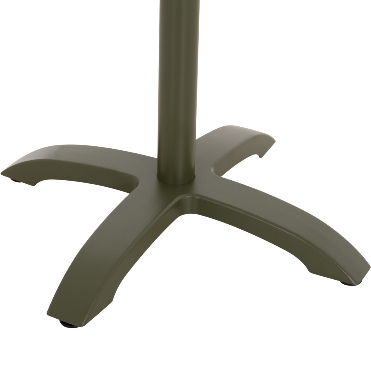 ALUMINUM TABLE BASE HM460.28 GREEN 66x66x72Hcm. CROSS 48x48cm. [7]