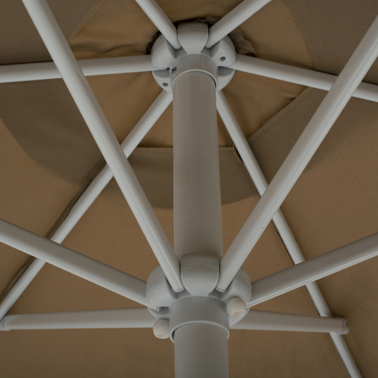 ALUMINUM UMBRELLA Φ3Μ HM6003.02 MOKA WITH ELEVATOR [5]