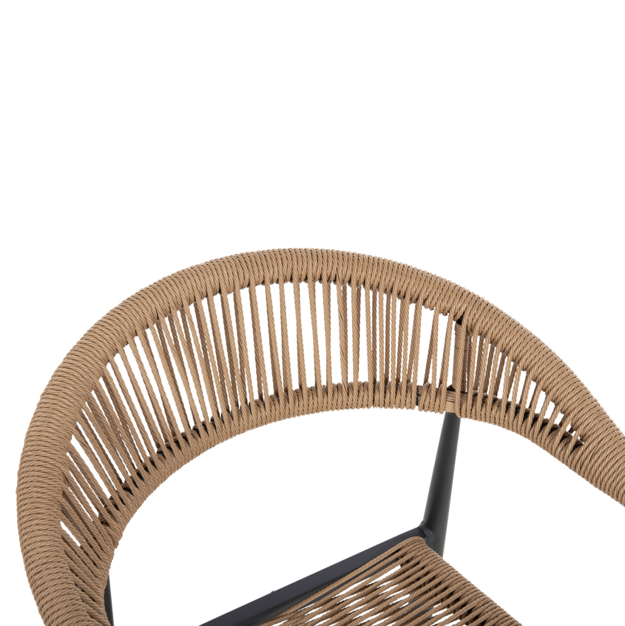 ARMCHAIR ALUMINUM GRET HM5854.02 CHARCOAL GREY ALUMINUM-BEIGE PE RATTAN 56x55,5x78Η [7]