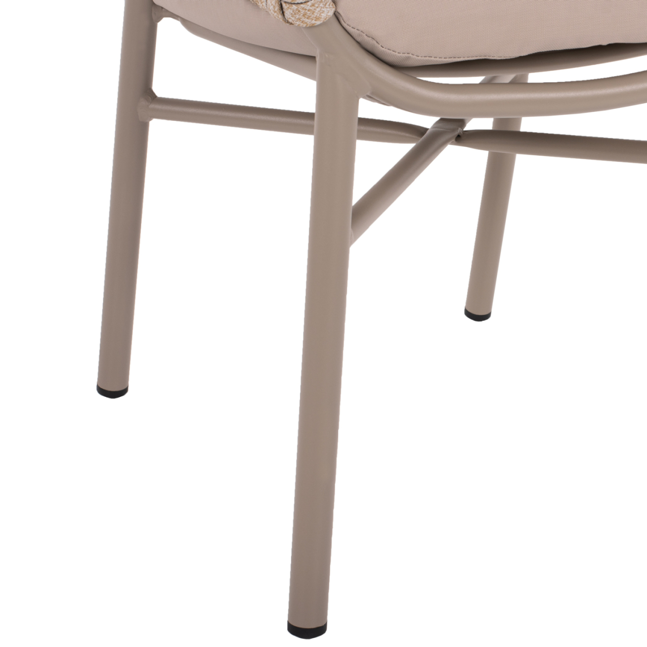 ARMCHAIR ALUMINUM LIGHT MOCHA and BEIGE ROPE 57x56x78Hcm.HM5857.03 [9]