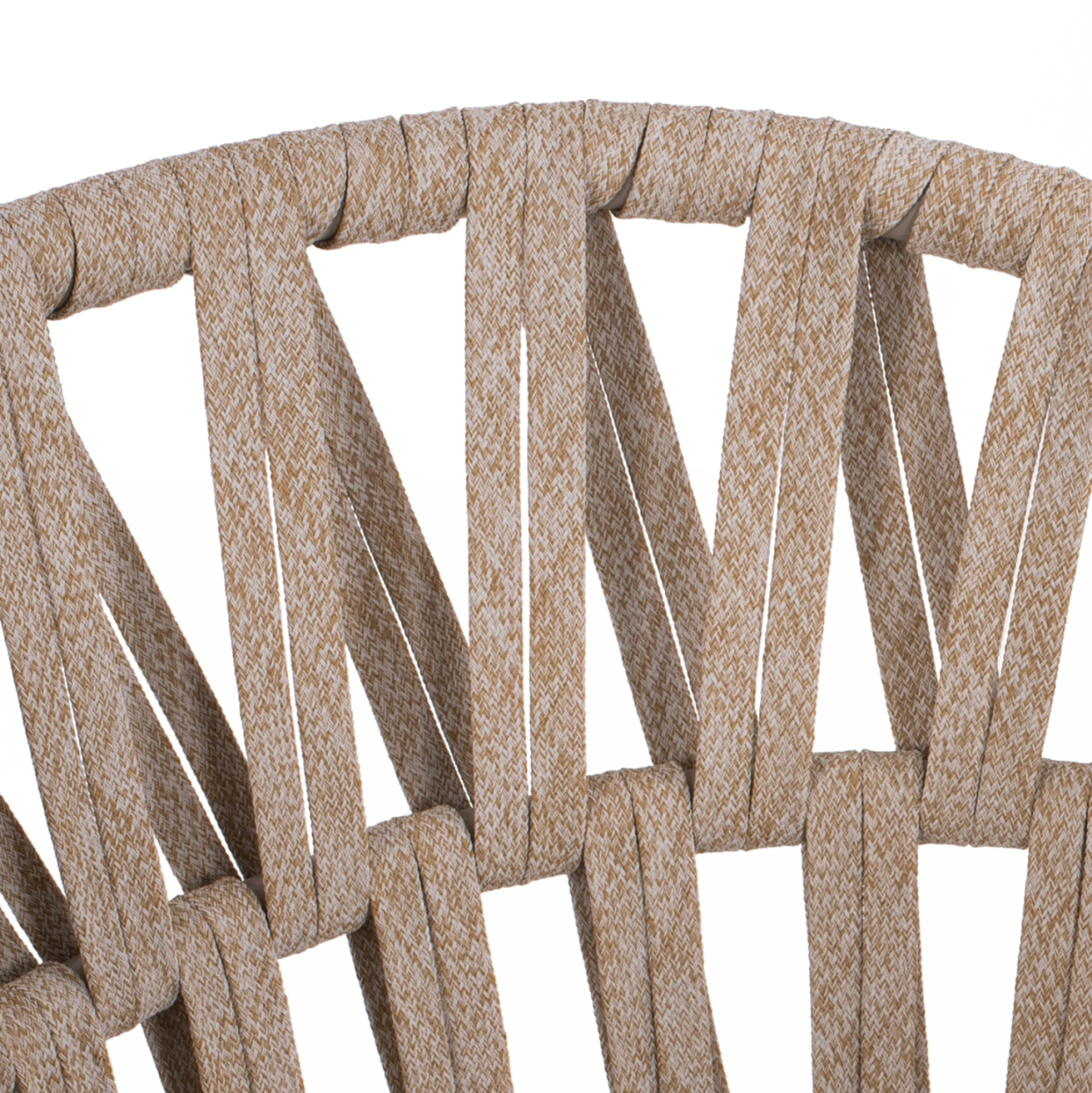 ARMCHAIR ALUMINUM LIGHT MOCHA and BEIGE ROPE 57x56x78Hcm.HM5857.03 [10]