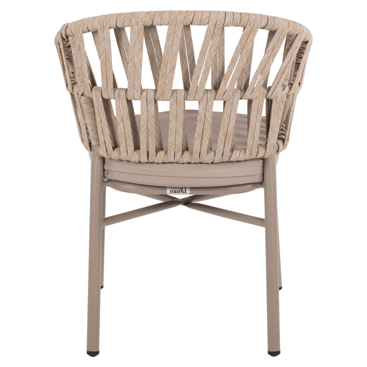 ARMCHAIR ALUMINUM LIGHT MOCHA and BEIGE ROPE 57x56x78Hcm.HM5857.03 [6]