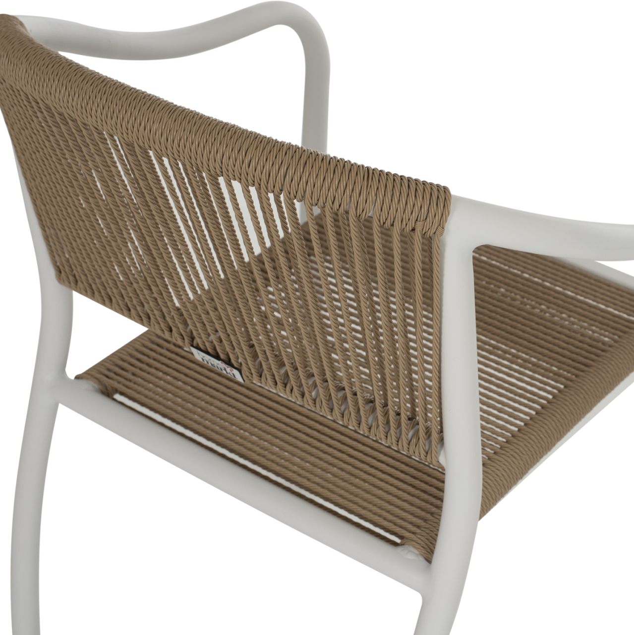 ARMCHAIR ALUMINUM WHITE WITH PE RATTAN WICKER HM5856.01 57x63x80Hcm. [10]