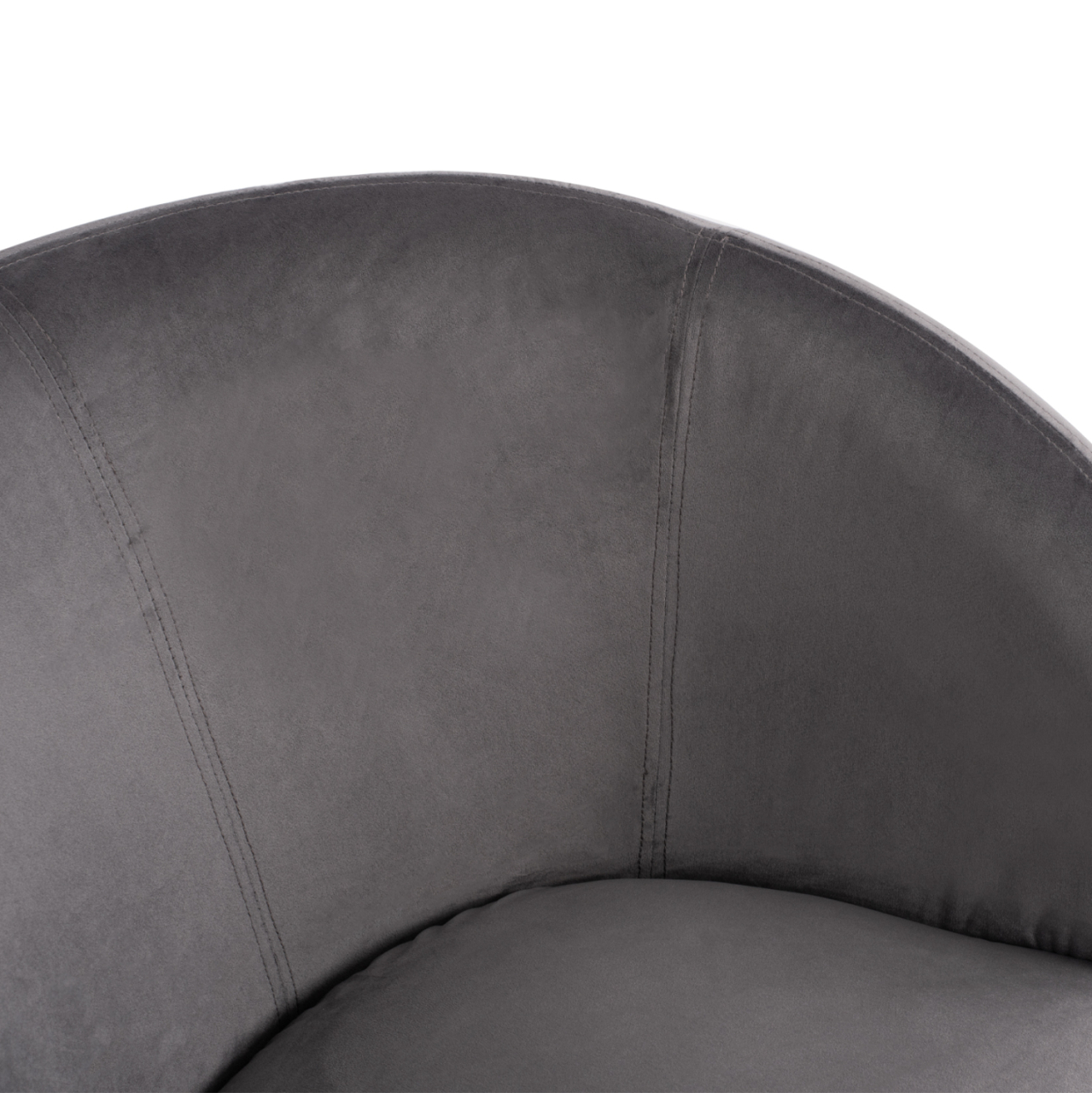 Armchair Arien HM8403.01,velvet grey,silver base 80x75x82cm [6]