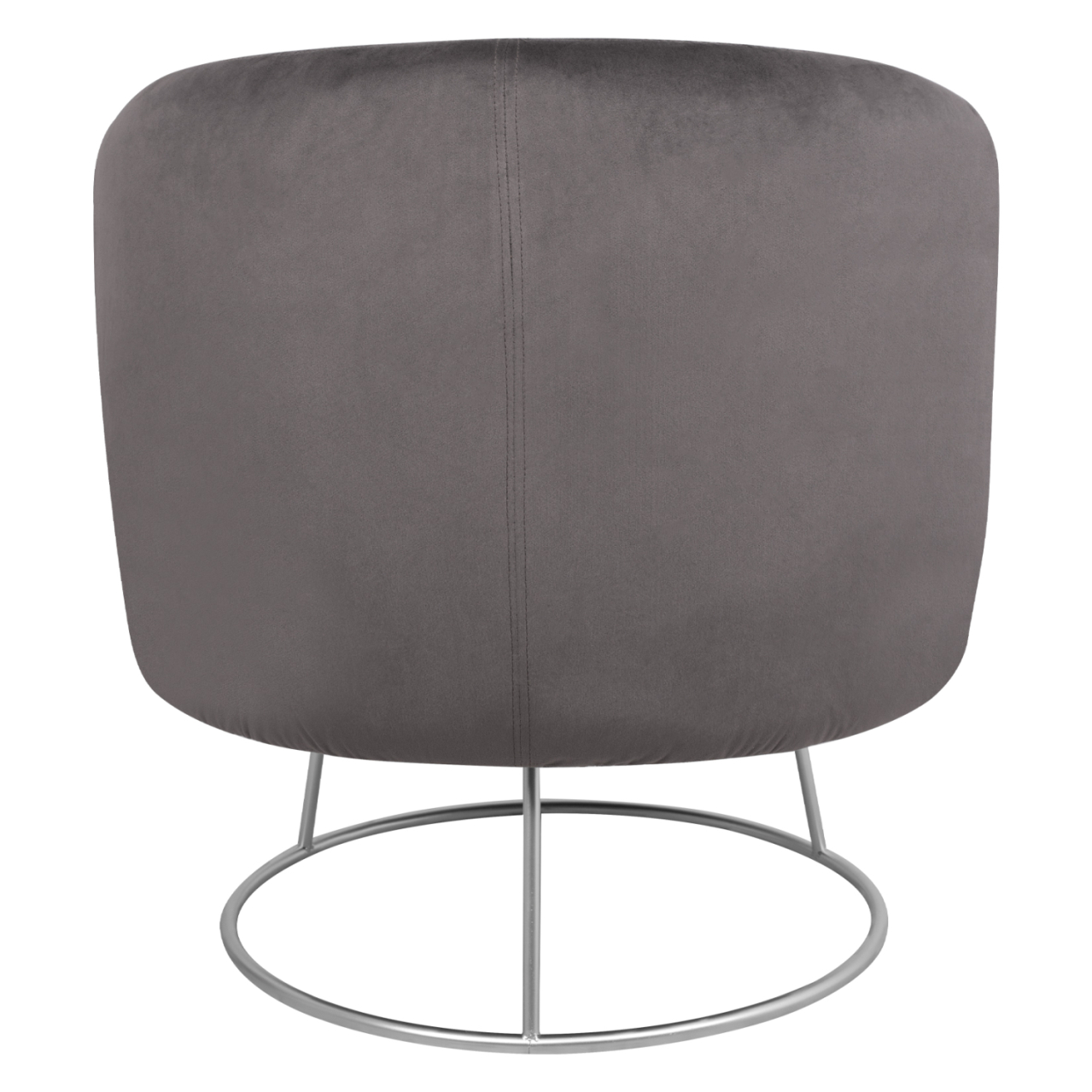 Armchair Arien HM8403.01,velvet grey,silver base 80x75x82cm [5]