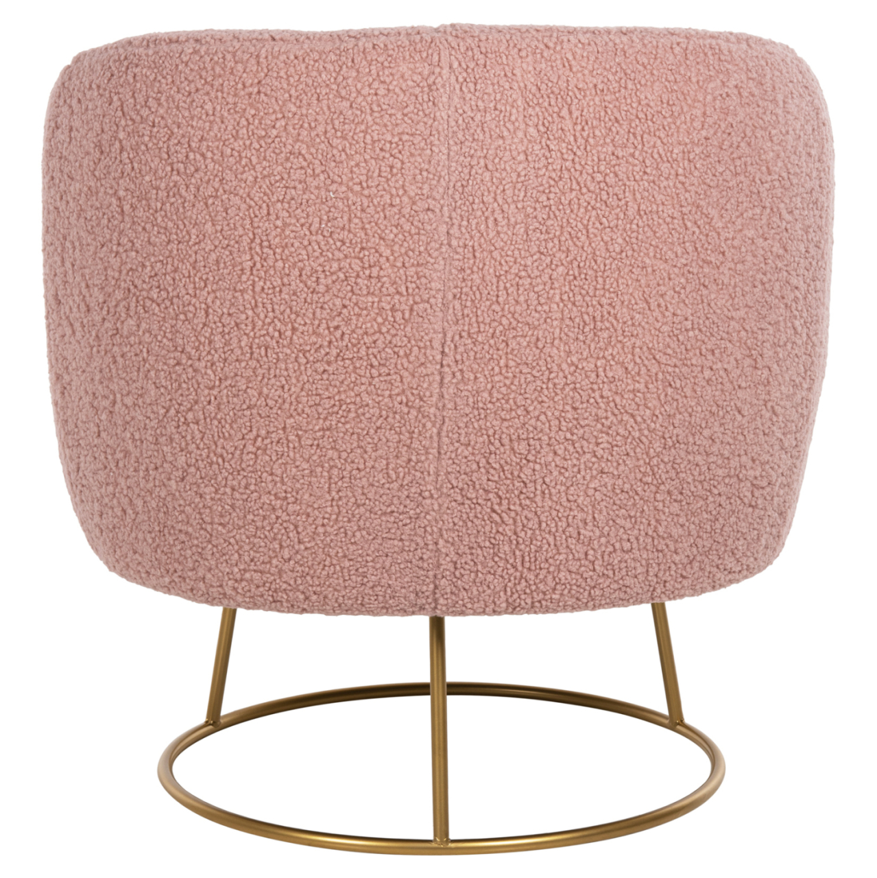 ARMCHAIR ARIEN HM8403.22 BOUCLE FABRIC IN DUSTY PINK-GOLD METAL BASE 78x75x84Hcm. [6]
