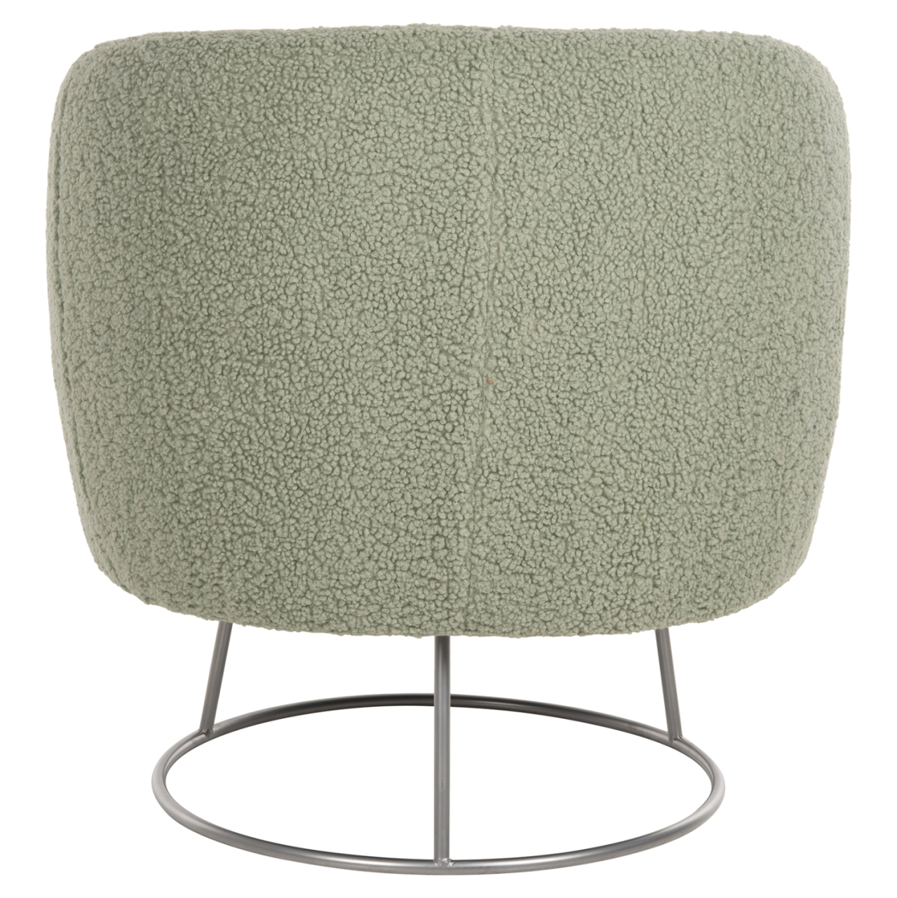 ARMCHAIR ARIEN HM8403.27 BOUCLE FABRIC IN PISTACHIO GREEN-SILVER METAL BASE 78x75x84Hcm. [6]