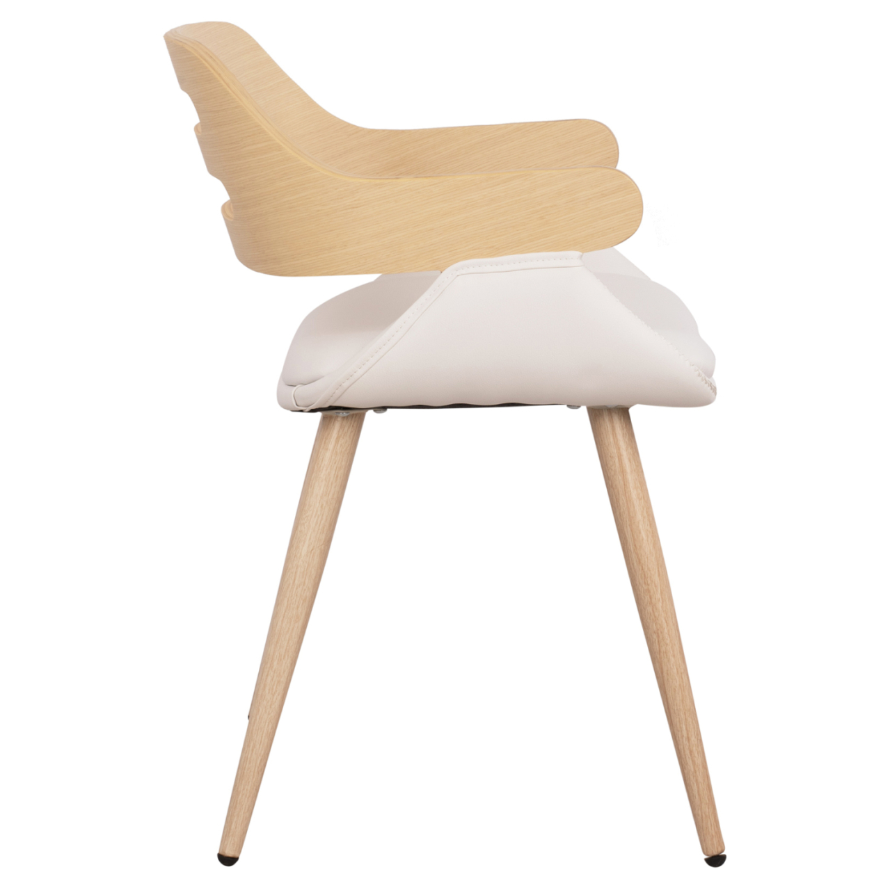 Armchair Auxiliary Superior Pro Sonama with White PU HM8491.02 50x53x76cm [4]