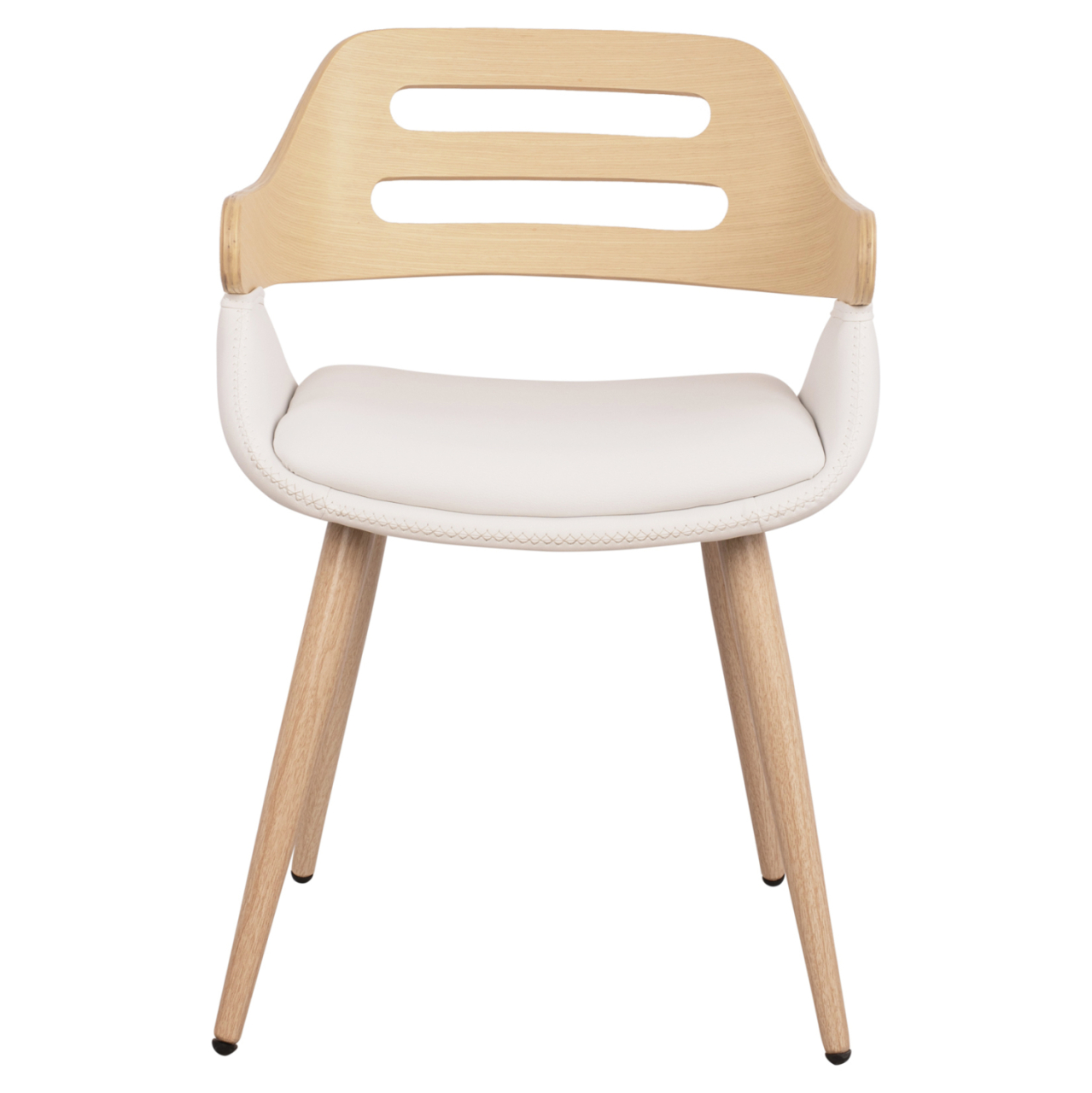 Armchair Auxiliary Superior Pro Sonama with White PU HM8491.02 50x53x76cm [3]