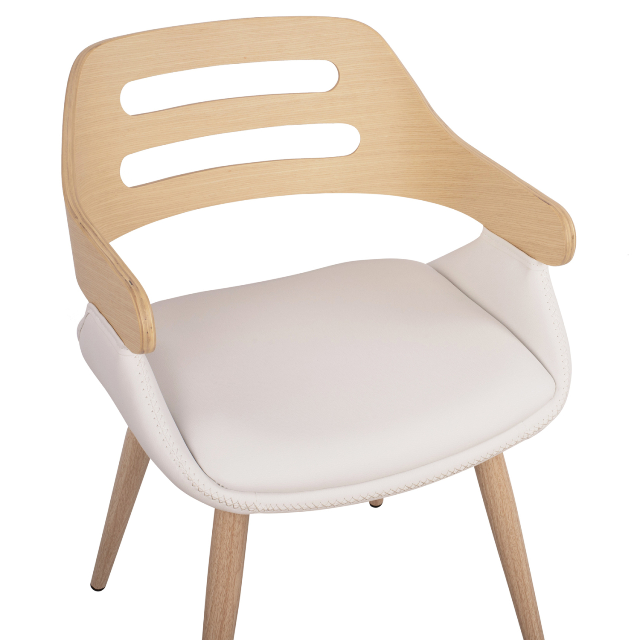 Armchair Auxiliary Superior Pro Sonama with White PU HM8491.02 50x53x76cm [7]