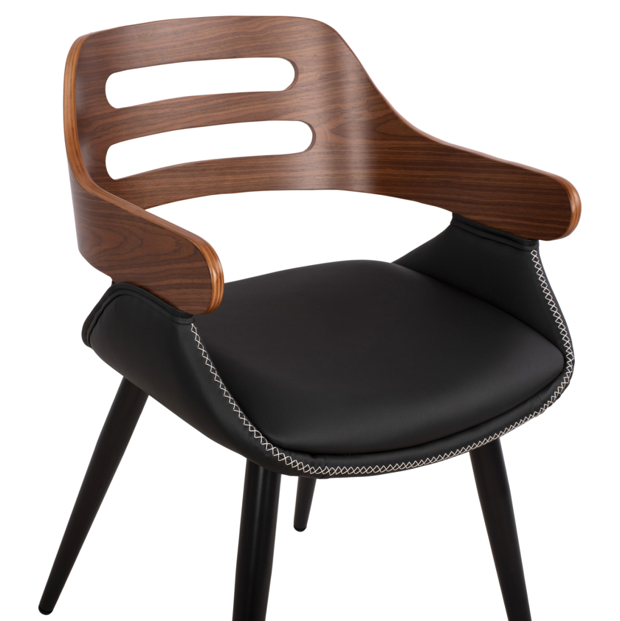 Armchair Auxiliary Superior Pro Walnut-Black PU HM8491.01 50x53x76cm [8]