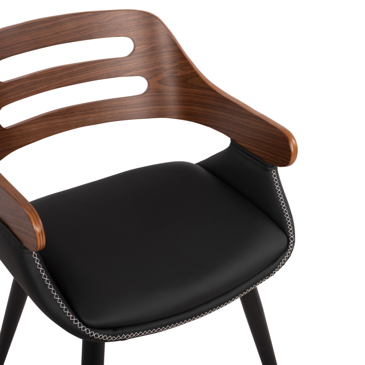 Armchair Auxiliary Superior Pro Walnut-Black PU HM8491.01 50x53x76cm [7]