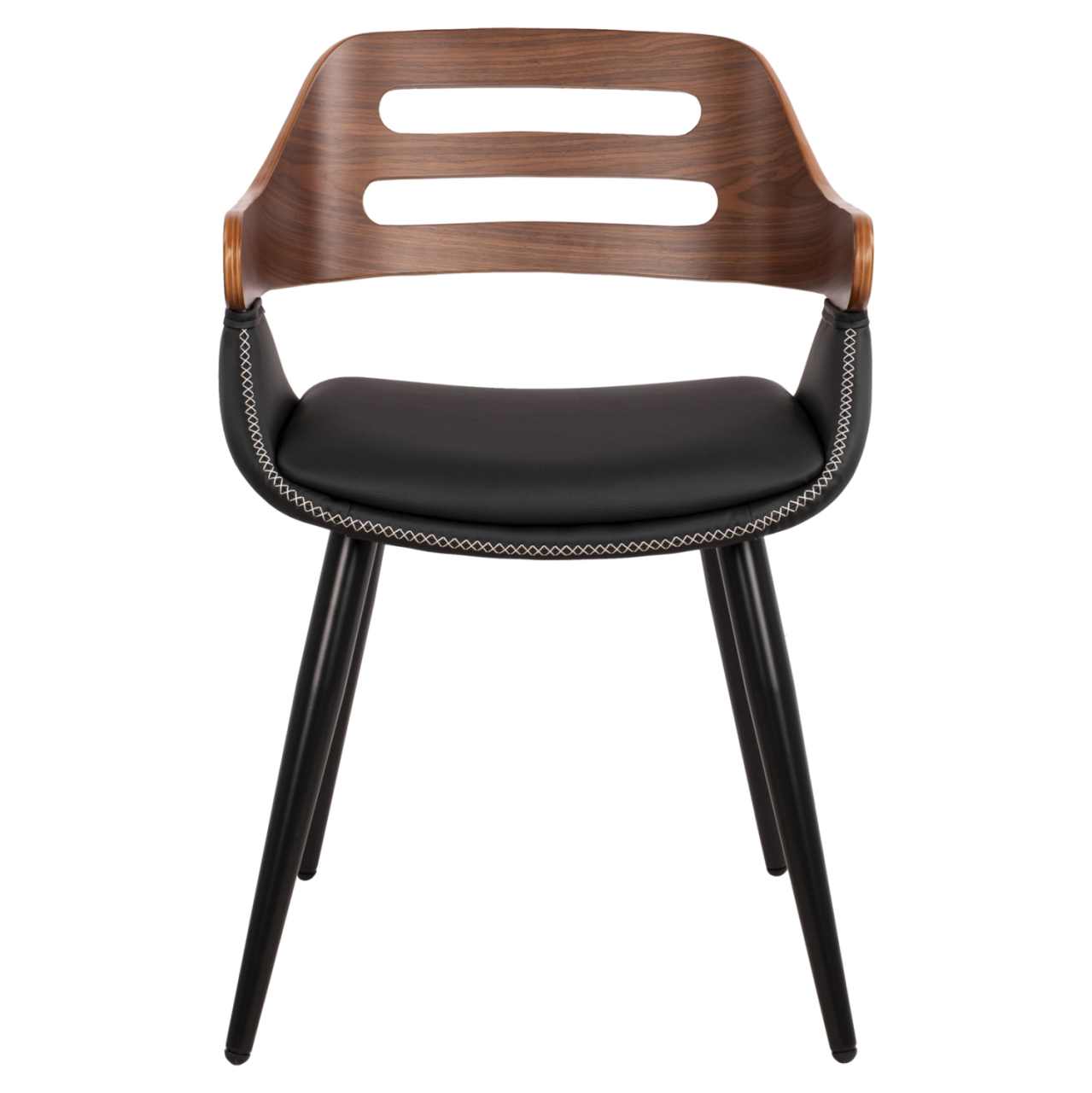 Armchair Auxiliary Superior Pro Walnut-Black PU HM8491.01 50x53x76cm [3]