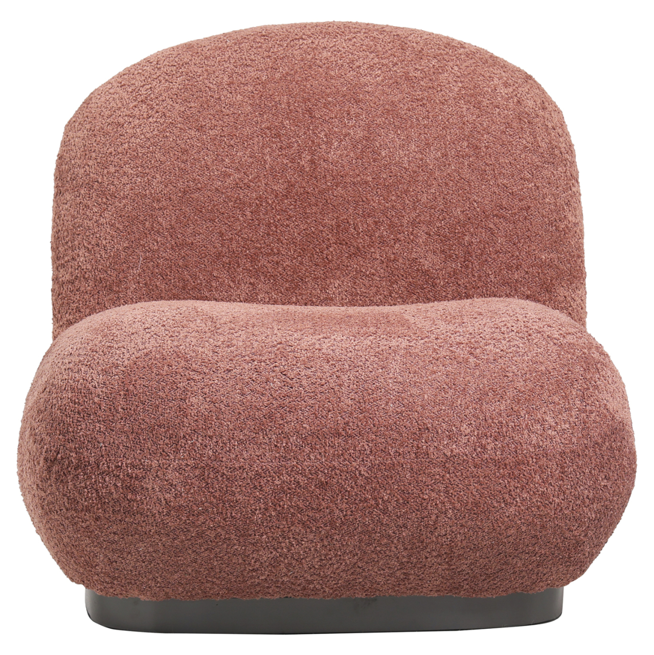 ARMCHAIR BEANY HM9591.02 PINK BOUCLE FABRIC 85x82x77Hcm. [2]