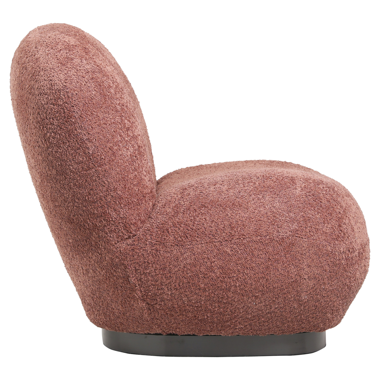 ARMCHAIR BEANY HM9591.02 PINK BOUCLE FABRIC 85x82x77Hcm. [3]