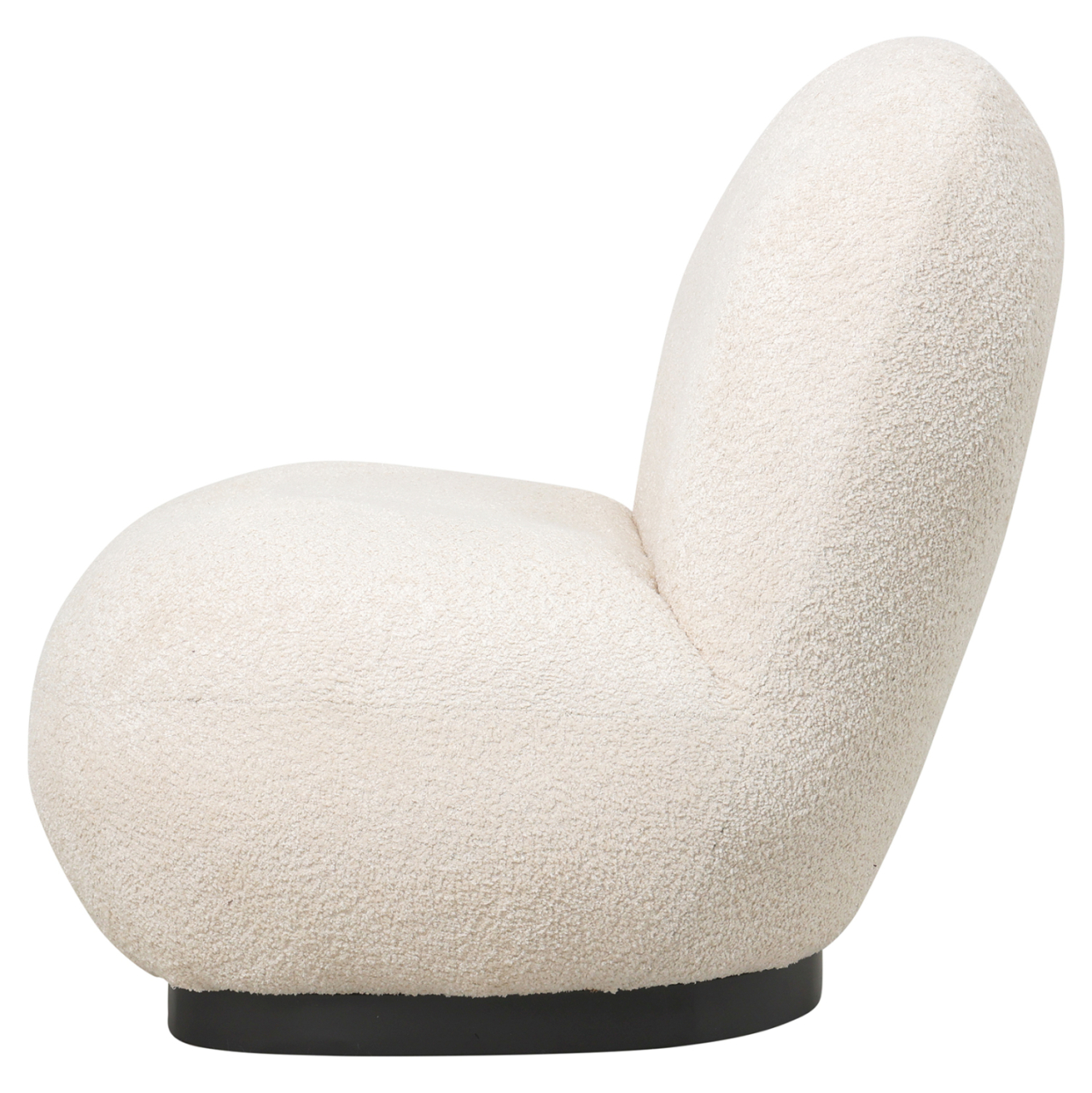 ARMCHAIR BEANY HM9591.06 ECRU BOUCLE FABRIC 85x82x77Hcm. [3]