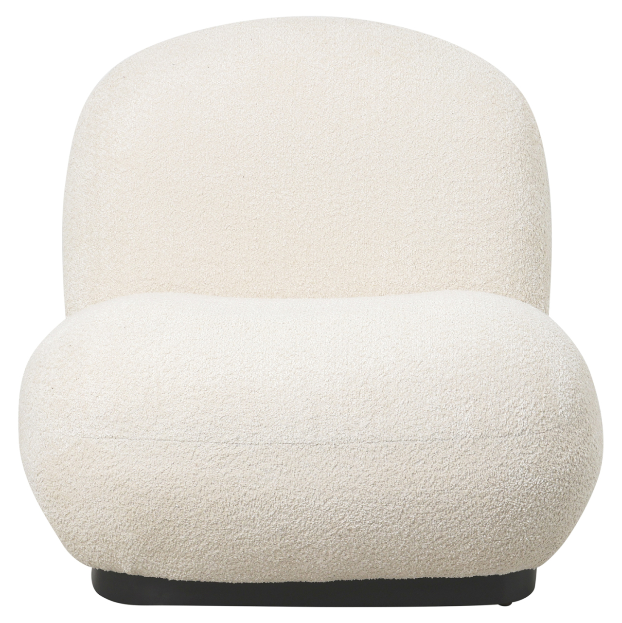 ARMCHAIR BEANY HM9591.06 ECRU BOUCLE FABRIC 85x82x77Hcm. [2]