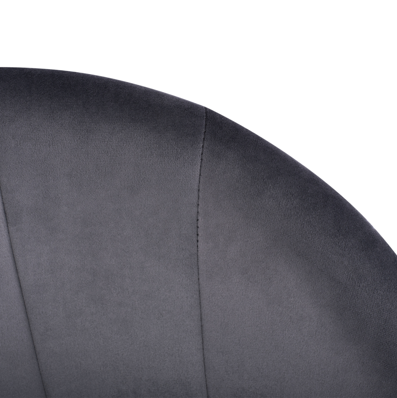 Armchair Bessie HM8699.01 Velvet Grey with metallic frame 60x62x80 cm. [7]