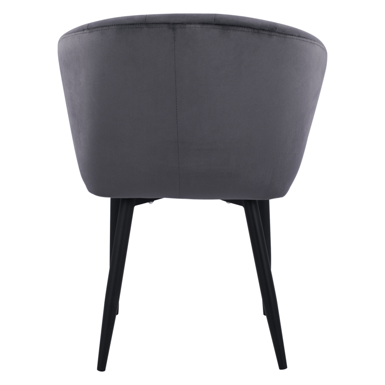 Armchair Bessie HM8699.01 Velvet Grey with metallic frame 60x62x80 cm. [6]