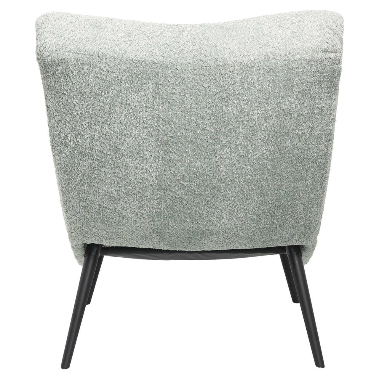 ARMCHAIR BRYM HM9605.05 PISTACHIO GREEN BOUCLE FABRIC-BLACK WOODEN LEGS 97x80x100Hcm. [4]