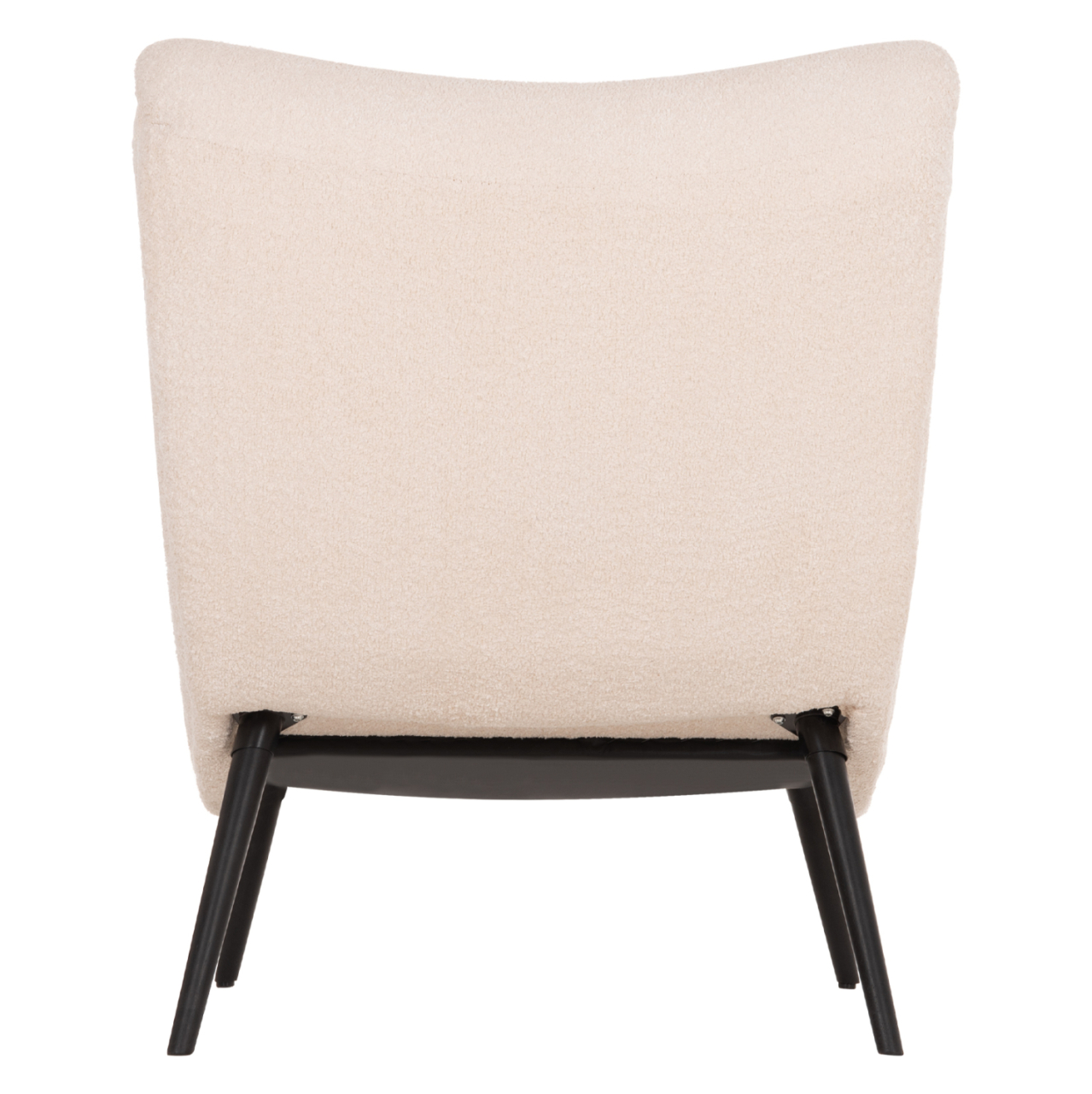 ARMCHAIR BRYM HM9605.06 ECRU BOUCLE FABRIC-BLACK WOODEN LEGS 97x80x100Hcm. [6]