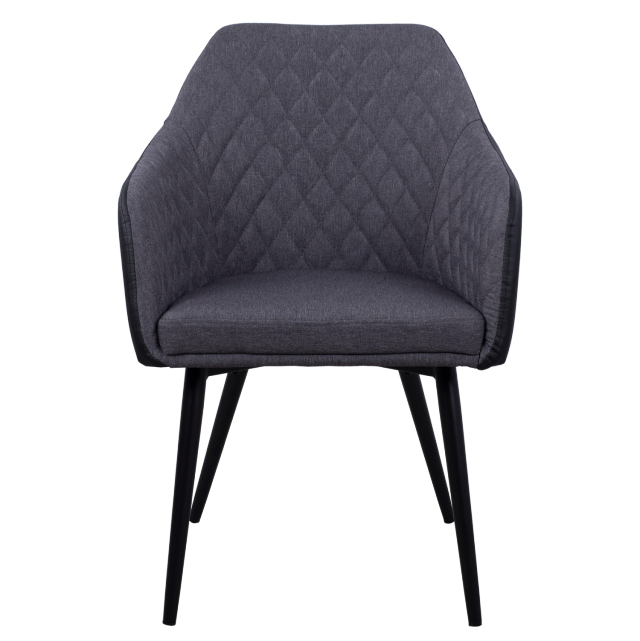 Armchair Charles HM8522.01 with fabric Dark Grey PU Black 57x63x83 cm [3]