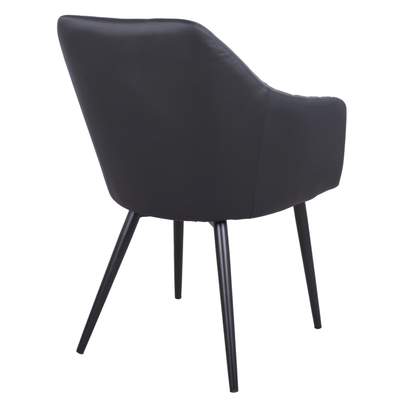 Armchair Charles HM8522.01 with fabric Dark Grey PU Black 57x63x83 cm [5]