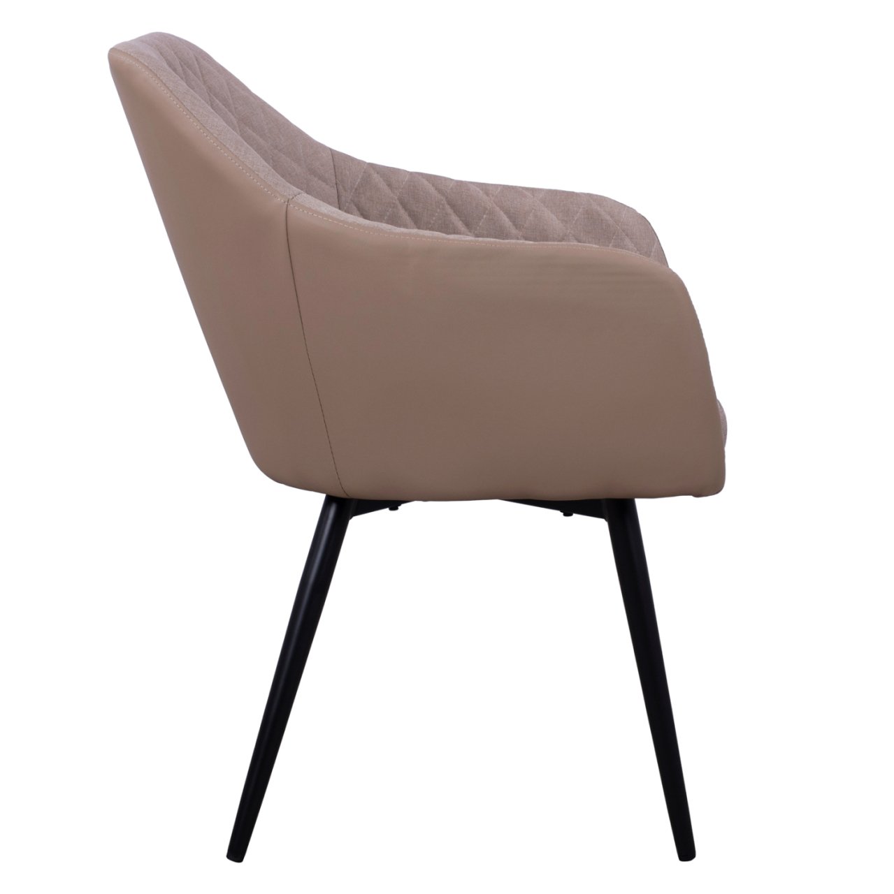 Armchair Charles HM8522.07 with fabric Beige and PU Beige 57x63x83 cm [4]