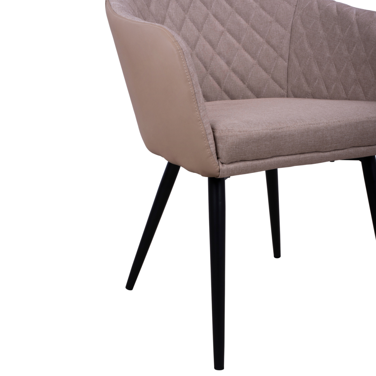 Armchair Charles HM8522.07 with fabric Beige and PU Beige 57x63x83 cm [9]