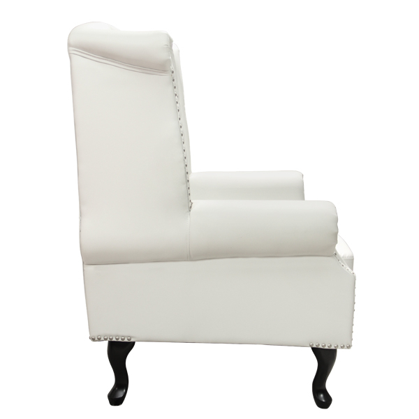 Armchair Chesterfield-type, Polina, HM0053.02, PU White 83x75x107 cm [4]