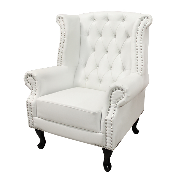 Armchair Chesterfield-type, Polina, HM0053.02, PU White 83x75x107 cm [3]