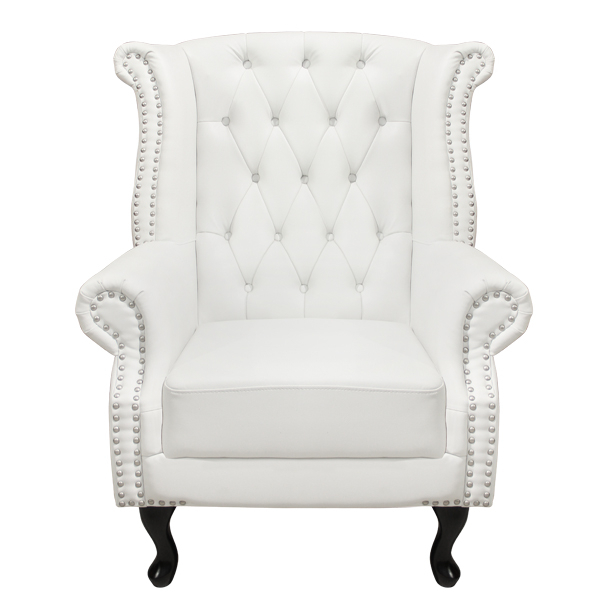 Armchair Chesterfield-type, Polina, HM0053.02, PU White 83x75x107 cm [2]