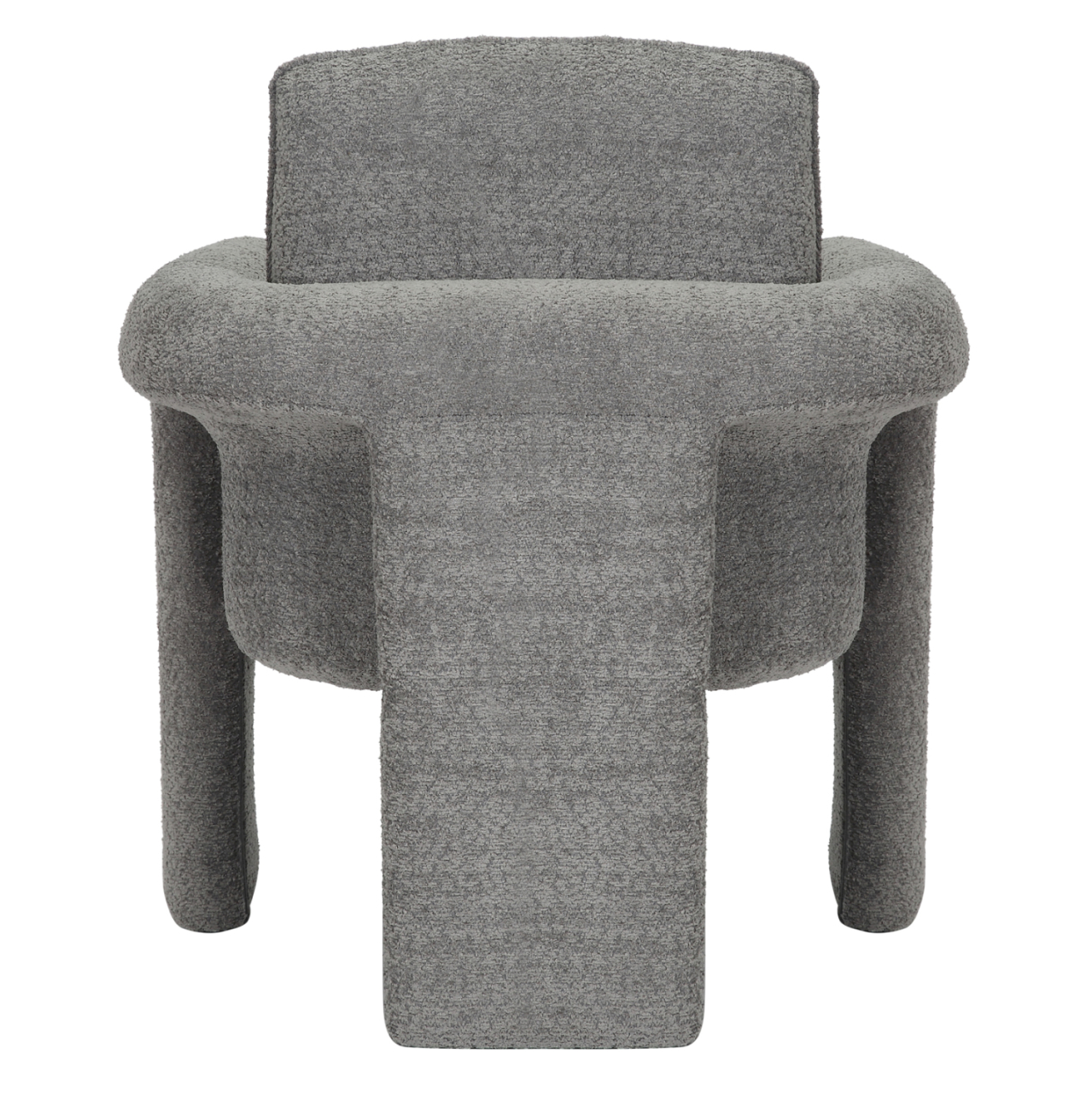 ARMCHAIR CRUSHER HM9681.01 GREY BOUCLE FABRIC-METAL FRAME 82x78x87Hcm. [5]