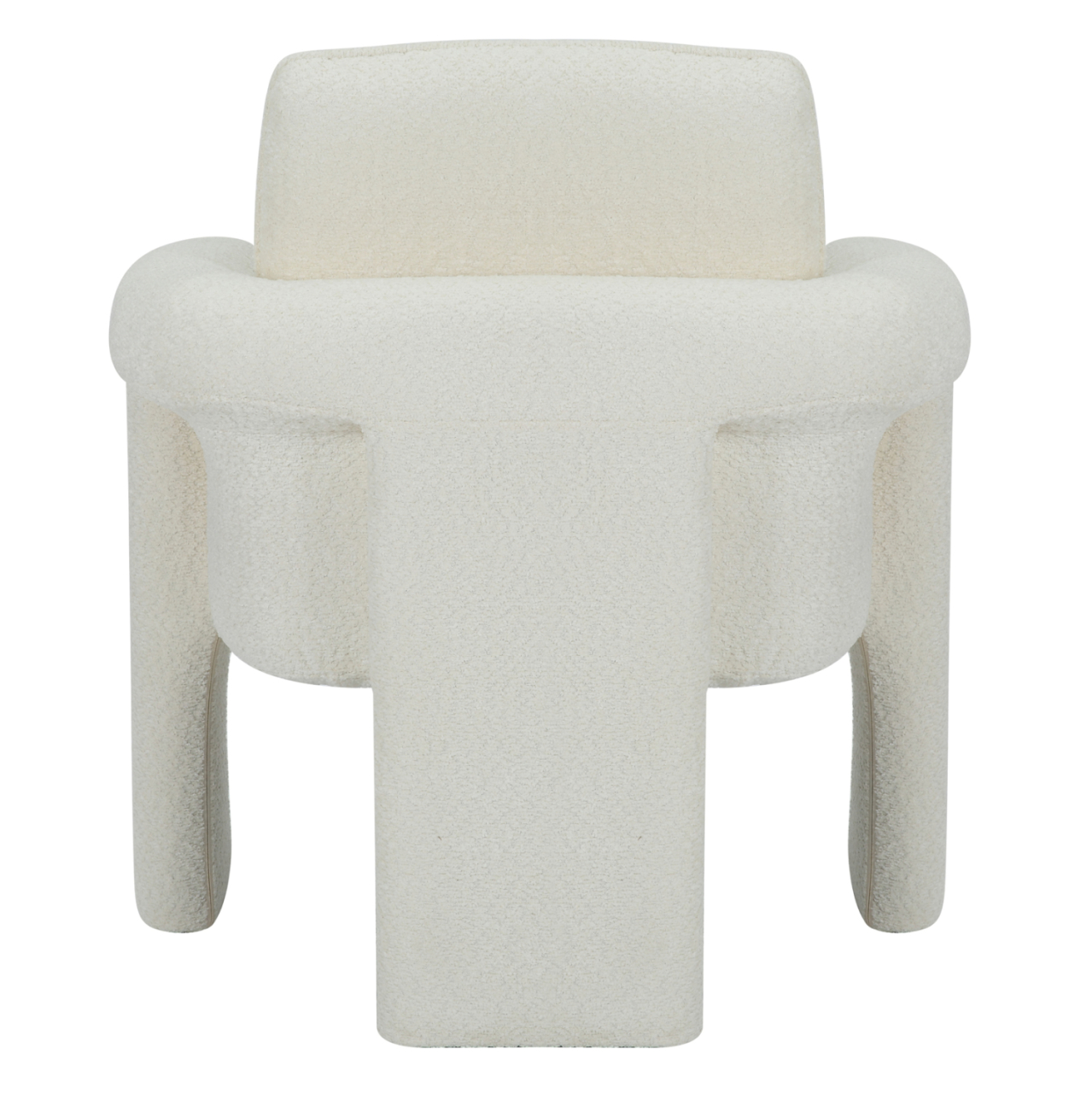 ARMCHAIR CRUSHER HM9681.04 WHITE BOUCLE FABRIC-METAL FRAME 82x78x87Hcm. [5]