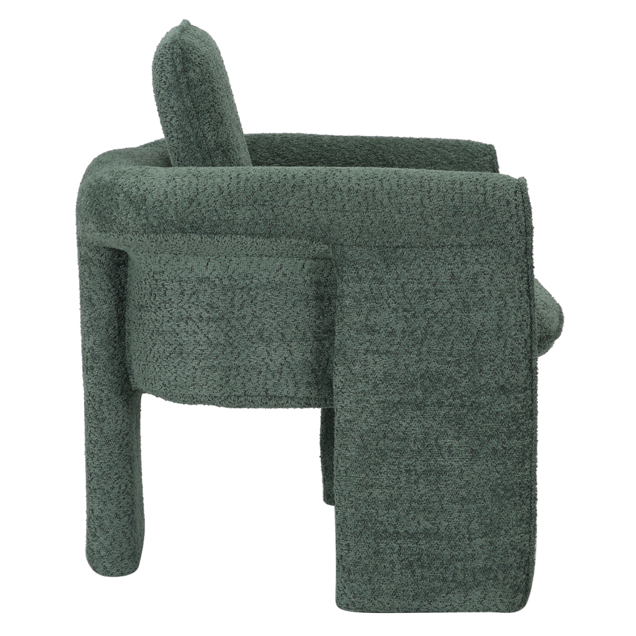 ARMCHAIR CRUSHER HM9681.06 MINT BOUCLE FABRIC-METAL FRAME 82x78x87Hcm. [4]
