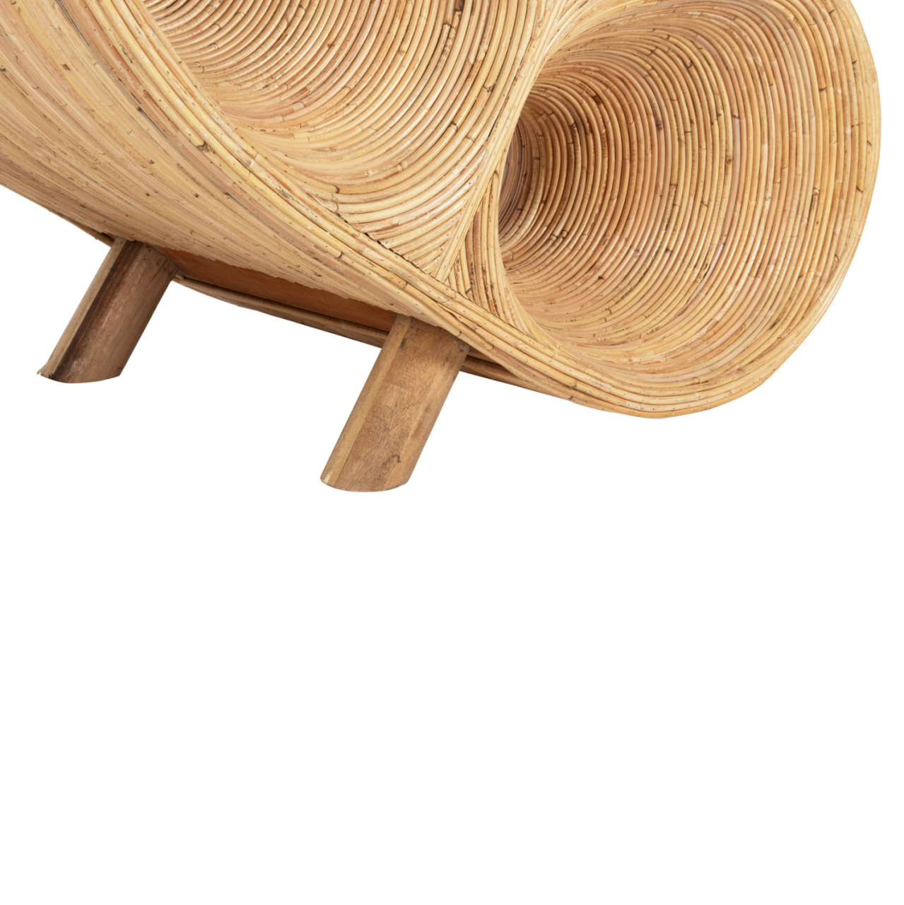 ARMCHAIR CURVY LOUNGE HM9645.01 RATTAN IN NATURAL COLOR 63x128x97Hcm. [10]