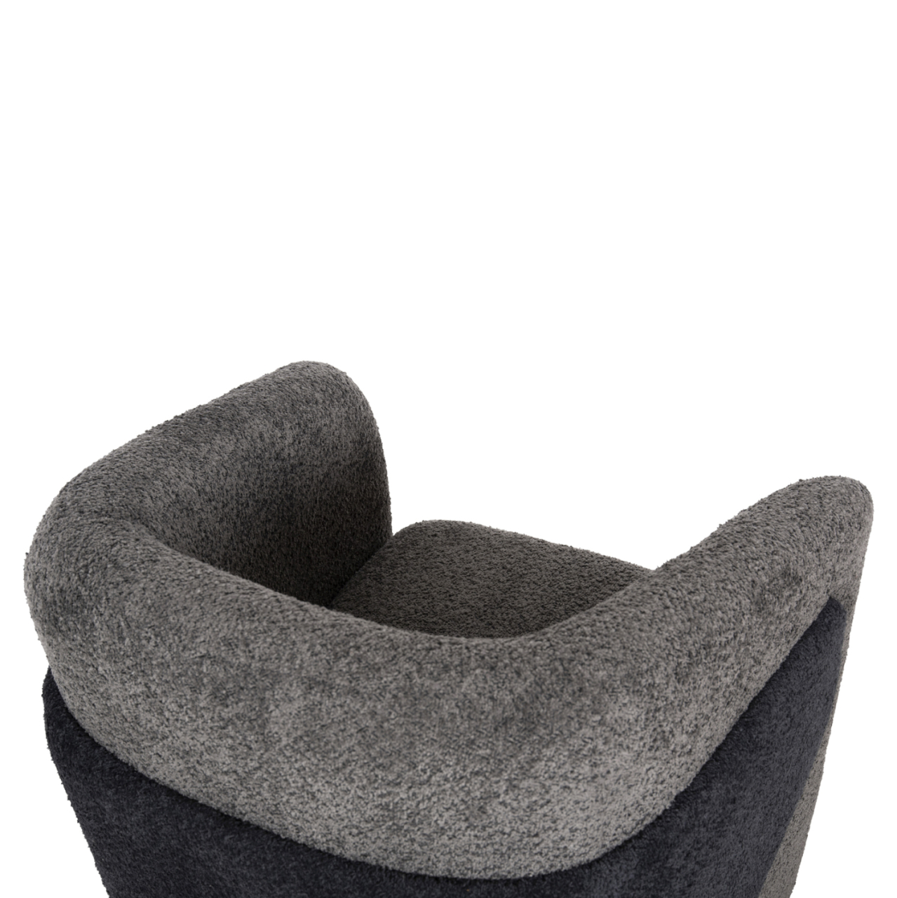 ARMCHAIR DOPER HM9590.01 BOUCLE FABRIC GREY-ANTHRACITE BLUE 68x72x76Hcm. [8]