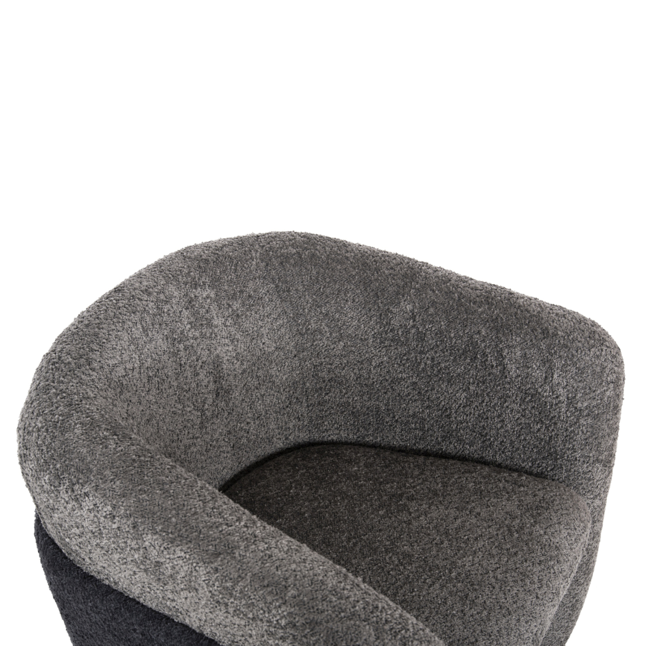ARMCHAIR DOPER HM9590.01 BOUCLE FABRIC GREY-ANTHRACITE BLUE 68x72x76Hcm. [7]