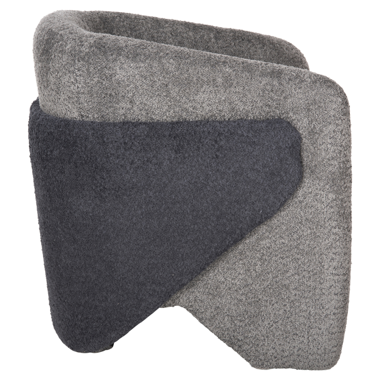 ARMCHAIR DOPER HM9590.01 BOUCLE FABRIC GREY-ANTHRACITE BLUE 68x72x76Hcm. [4]