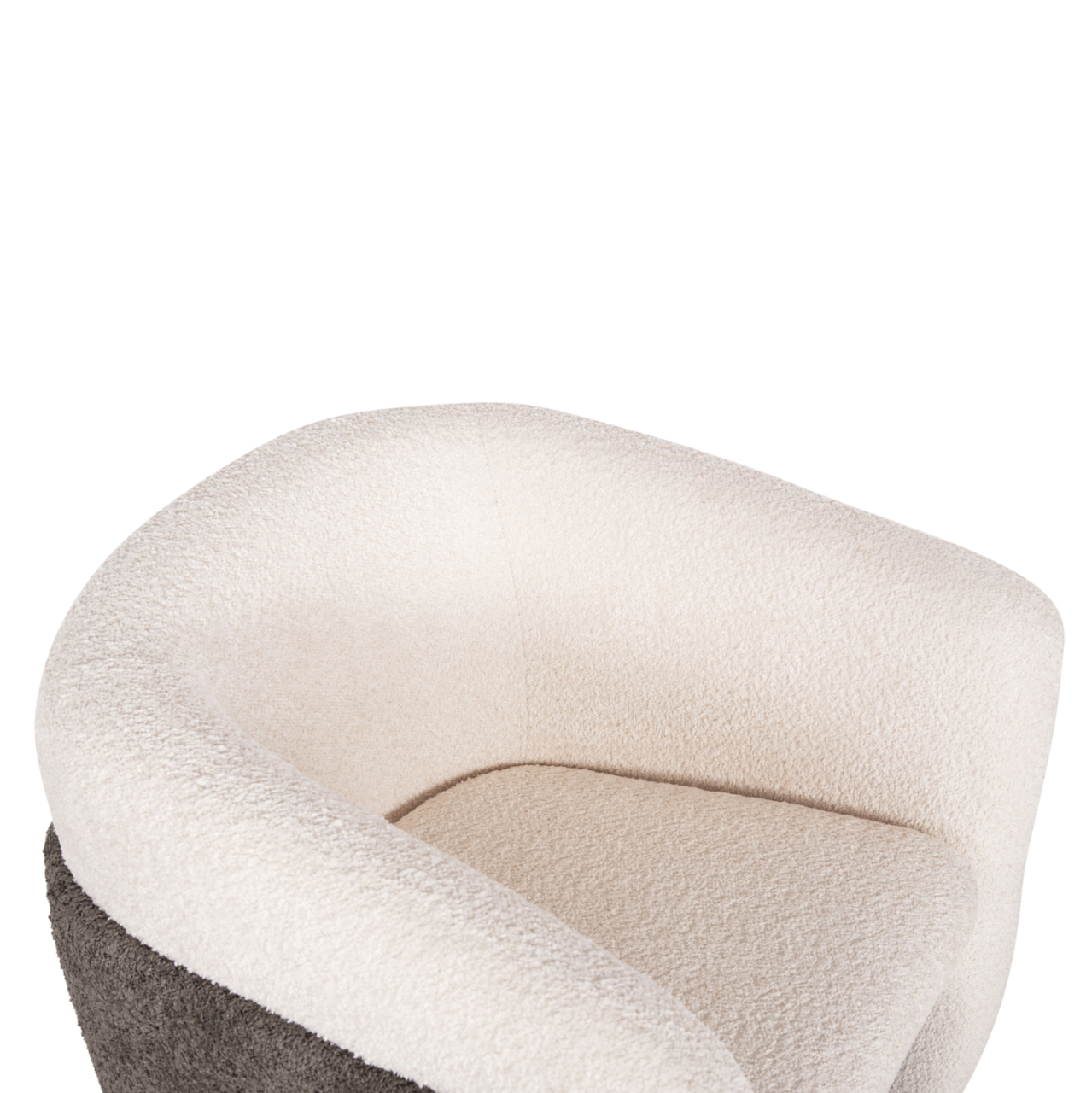 ARMCHAIR DOPER HM9590.06 BOUCLE FABRIC WHITE-GREY 68x72x76Hcm. [7]