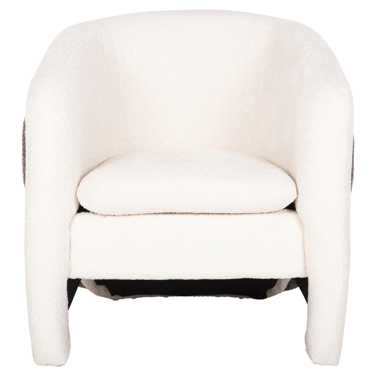 ARMCHAIR DOPER HM9590.06 BOUCLE FABRIC WHITE-GREY 68x72x76Hcm. [3]