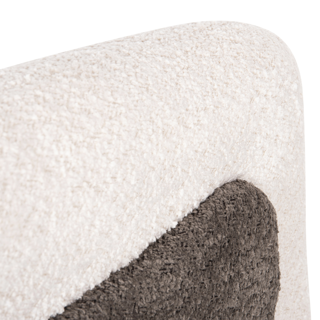 ARMCHAIR DOPER HM9590.06 BOUCLE FABRIC WHITE-GREY 68x72x76Hcm. [9]