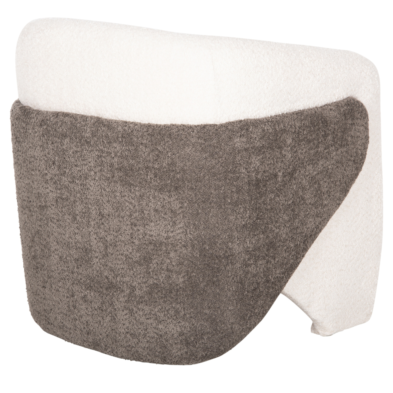 ARMCHAIR DOPER HM9590.06 BOUCLE FABRIC WHITE-GREY 68x72x76Hcm. [5]