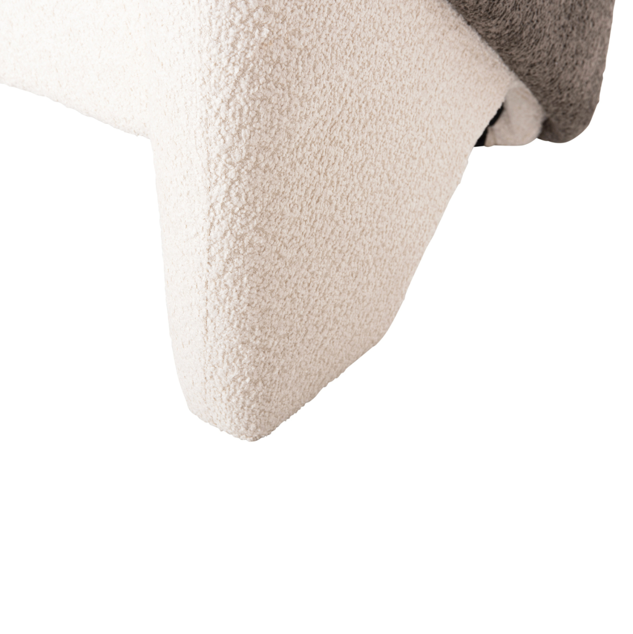 ARMCHAIR DOPER HM9590.06 BOUCLE FABRIC WHITE-GREY 68x72x76Hcm. [10]