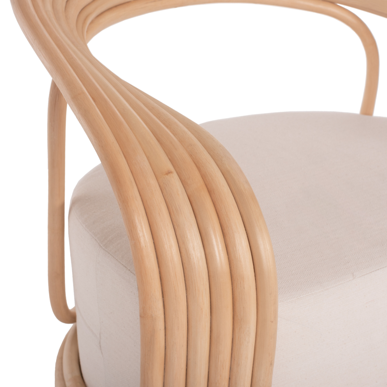 ARMCHAIR DUCHESS RATTAN WITH BIG ECRU CUSHION HM9478 81x59x70 cm. [7]