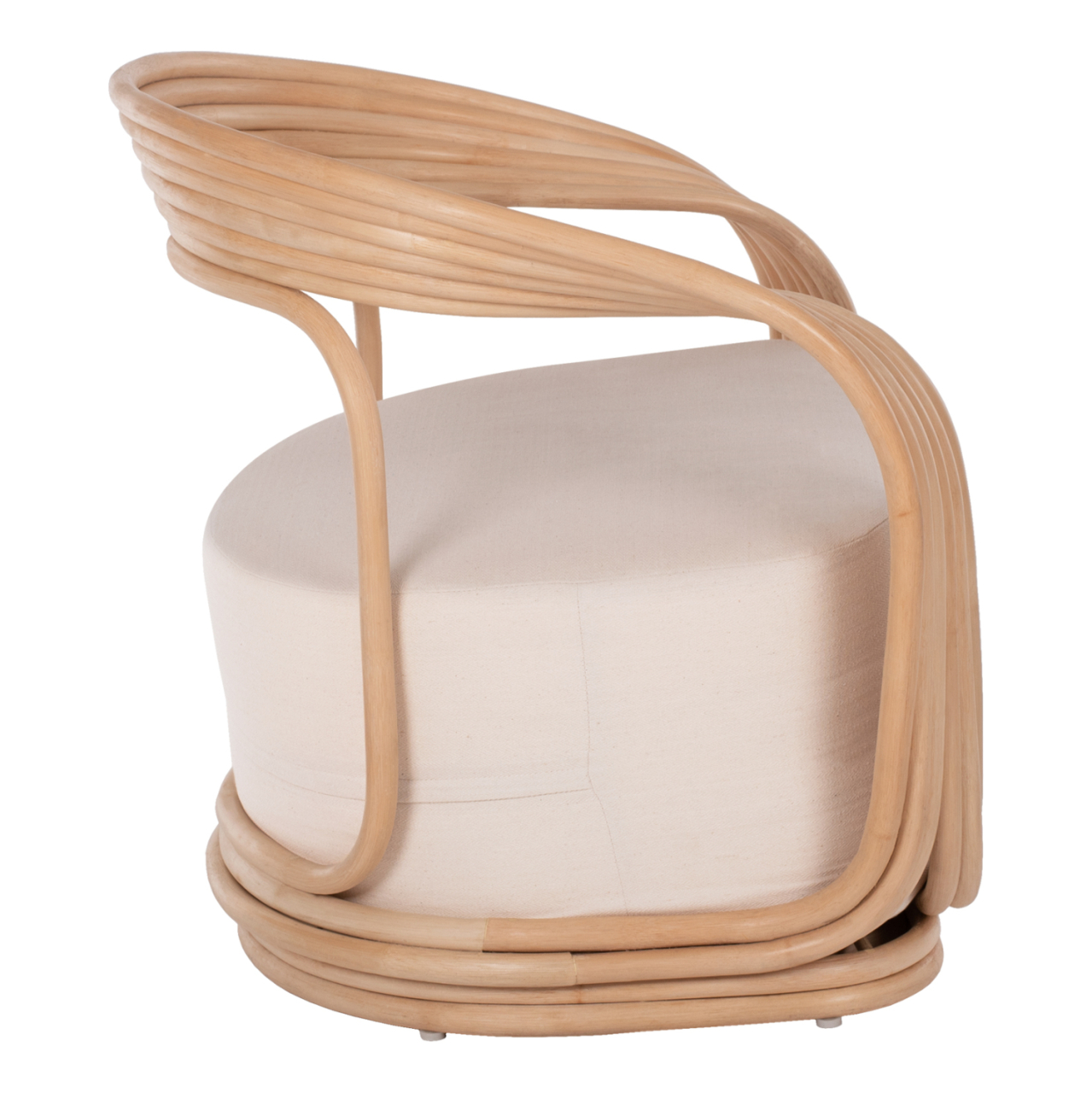ARMCHAIR DUCHESS RATTAN WITH BIG ECRU CUSHION HM9478 81x59x70 cm. [4]