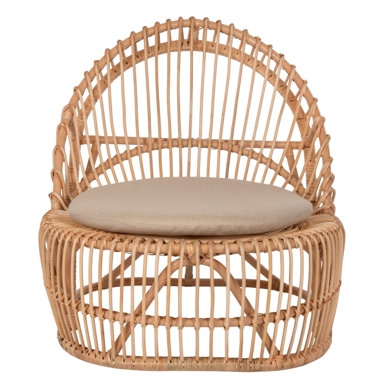 ARMCHAIR ENTROPY HM9840.01 RATTAN IN NATURAL-ECRU CUSHION 80x97x85Hcm. [3]