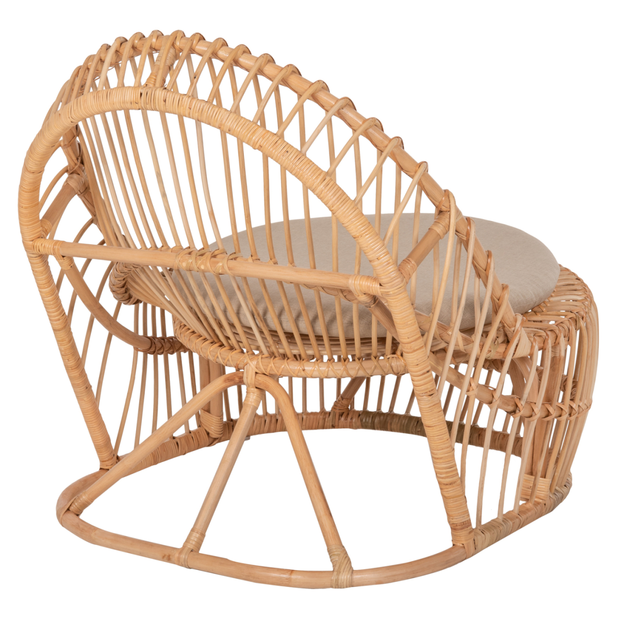 ARMCHAIR ENTROPY HM9840.01 RATTAN IN NATURAL-ECRU CUSHION 80x97x85Hcm. [5]