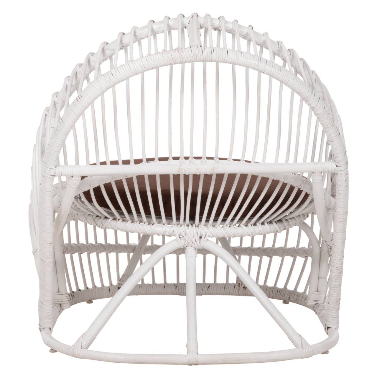 ARMCHAIR ENTROPY HM9840.02 RATTAN IN WHITE-BROWN CUSHION 80x97x85Hcm. [6]